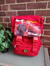 Vintage Artena Ferrari F1 2000 Michael Schumacher Grand Prix mens red backpack