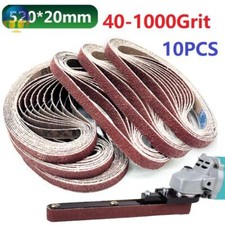 20mm X 520mm 10Pcs  Aluminum Oxide Sanding Belt Used for Polishing Wood Metal