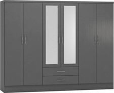 NEVADA 3D EFFECT GREY 6 DOOR 2