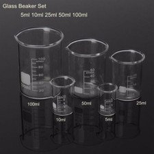 100ml lab glass cup - 5x,