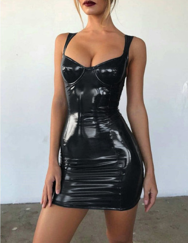 Women pvc faux leather mini - women's,