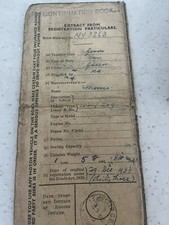 Morris Van 1933 Log Book   Collectible Memorabillia  Wall Art