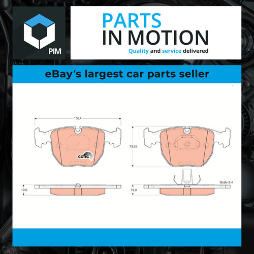 Brake pads set fits - brake, bmw