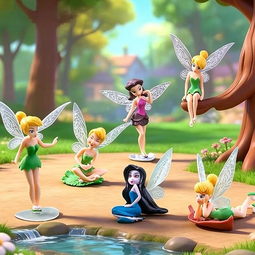 6pc set tinkerbell fairy - 6pc/set,
