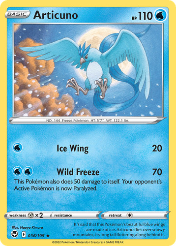 Articuno 036 195 holo - articuno,