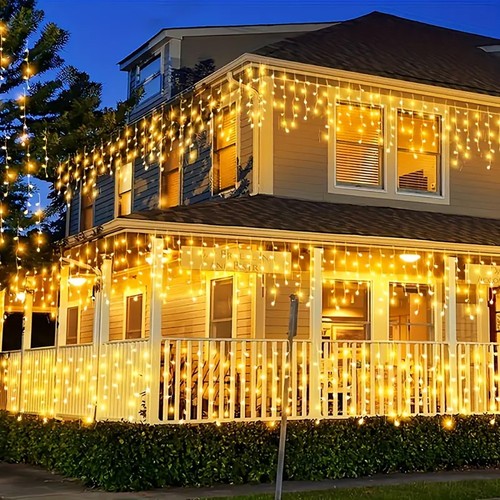 Christmas icicle snow string - christmas,