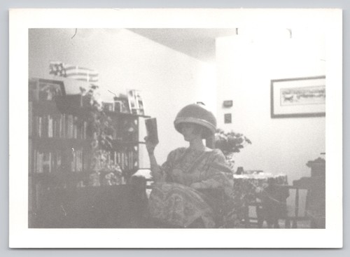 Woman under hair dryer - x2,