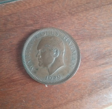 Scarce  Puffin Coin Date 1929  of  Lundy Island  by 'king' Martin Coles Harman