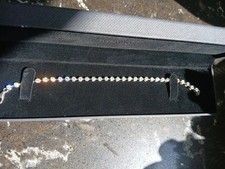 H. Samuel Cubic Zirconia and Silver Tennis Bracelet New In Box Never Worn