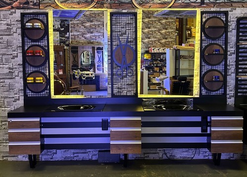 Modern barber shop station - modern,