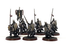 MORGUL KNIGHTS 6 lord of the rings warhammer 28mm Painted MORDOR MESBG HOBBIT