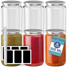 HEFTMAN Glass Jars 500ml