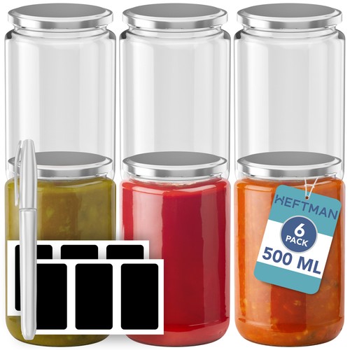 Heftman glass jars 500ml - glass,