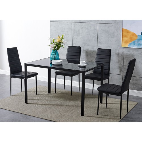 Black grey white dining - black/grey/white, table