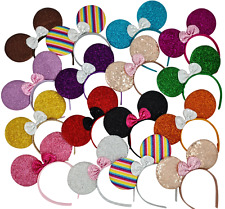 Minnie mouse ears hairband fancy dress party hen night 14 glitter colours