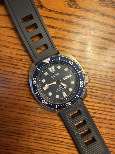Seiko prospex turtle blue 200m - seiko,