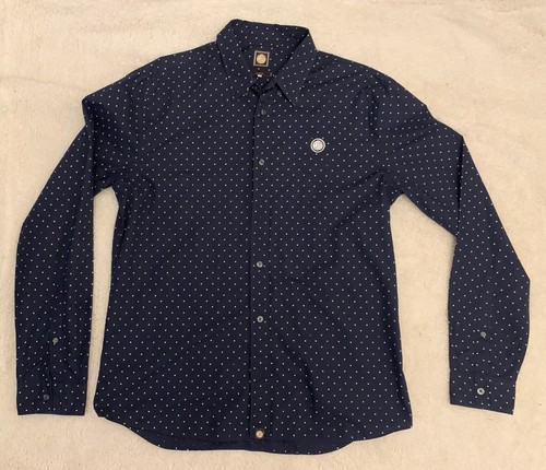 Pretty green navy polka dot - green,