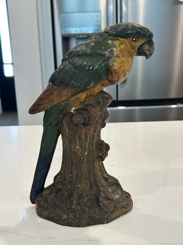 Large hubley parrot - doorstop, w