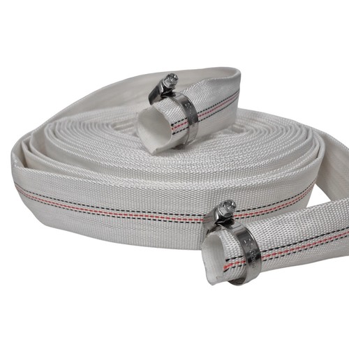 Lay flat discharge - discharge, hose