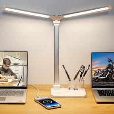 iVict Dual Swing Arm LED Desk