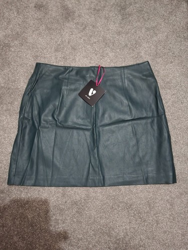 Faux leather mini - , skirt