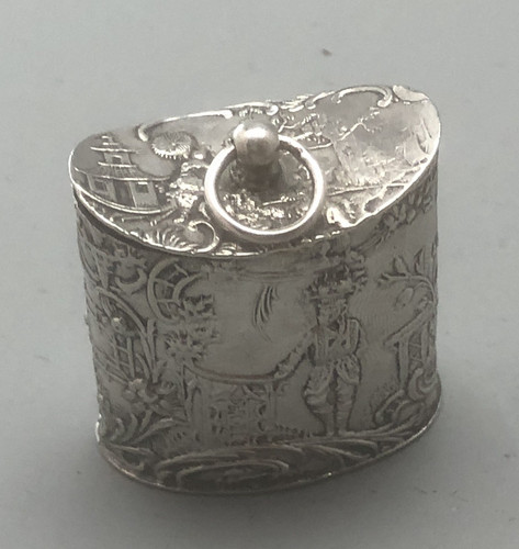 Edwardian silver box - silver,