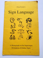 SIGN LANGUAGE by Doug Dyment - SIGNED - Mind Reading Mentalism Magic Trick Book
