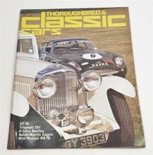 BOWLER (ED.) Thoroughbred & Classic Cars (Nov 1974) GT 40, Triumph TR1