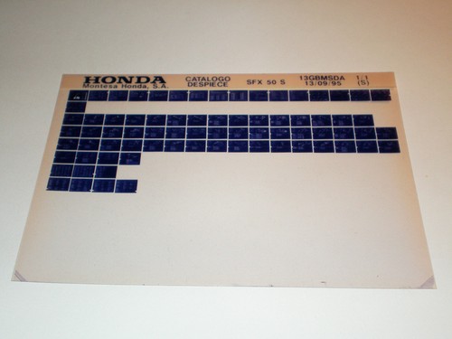 Microfiche spare parts catalog - microfiche,