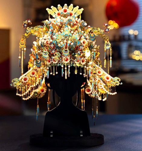 Chinese diancui phoenix crown - chinese,
