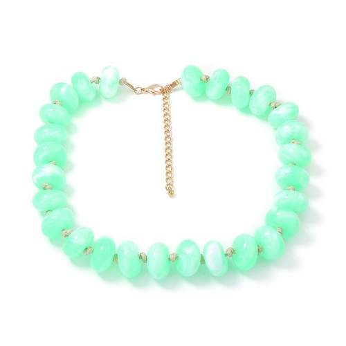 Womens colorful resin beaded - resin,