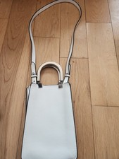 Zara Mini Tote White Metallic