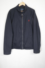 Polo Ralph Lauren Harrington Jacket Blue Full Zip Mens Size XXL 2XL