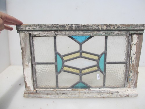 Antique stained glass window - stained,