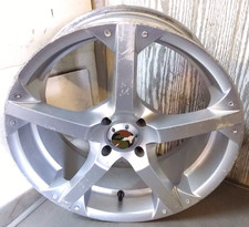 bk racing 17" 5 spoke alloy wheel 7jx17 pcd 4x100 et38 4h-100