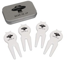 'Beam Me Up UFO' Golf Divot