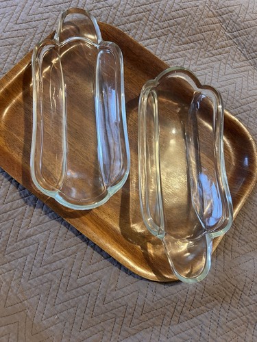 Vintage glass banana - glass,