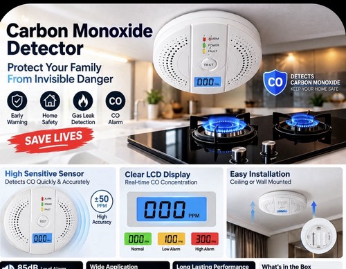 Carbon monoxide detector - monoxide,