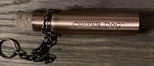 Copper dog whisky dipper - copper,