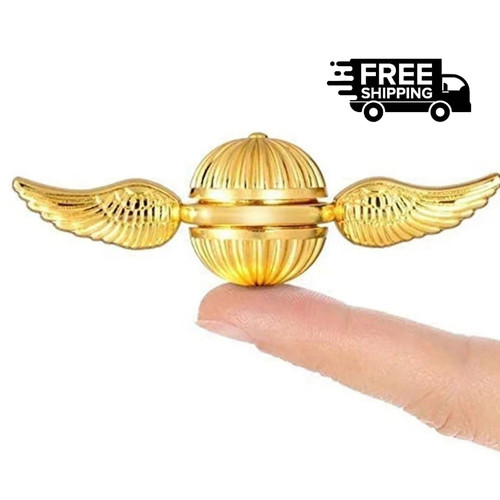 Golden snitch fidget spinner - golden,