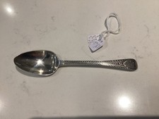 A Beautiful Bright Cut Sterling Silver George III Teaspoon