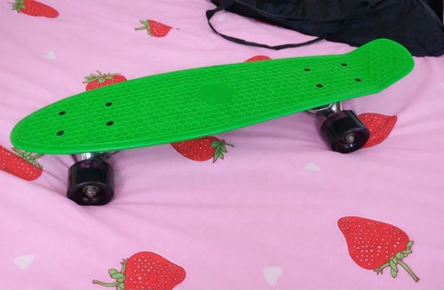 Lime green penny board dark - green,