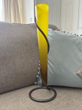 Tall Ochre Yellow Opaque Glass