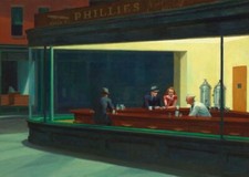 Vintage Nighthawks, Edward Hopper 1942 American  Diner Poster Art Reprint A3 A4