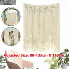 Macrame Wall Hanging Tapestry Boho Wedding Backdrop Large Curtain Home Decor UK