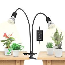 SANSI 2 Head Clip LED Grow Lights for Indoor Plants Hydroponics Full Spectrum UK