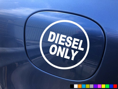 Diesel fuel only stickers - only,