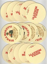 15 x Birra Moretti Beer Mats