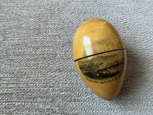 Mauchline transferware egg - transferware,