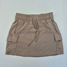 AVALANCHE Skort Small 8 10 Brown Womens Lined Skirt Elastic Waist Casual Outdoor